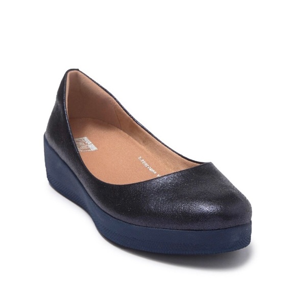 Shoes - Fit Flop - Midnight Navy Superballerina Glitzy Ballet Flat - Size 8